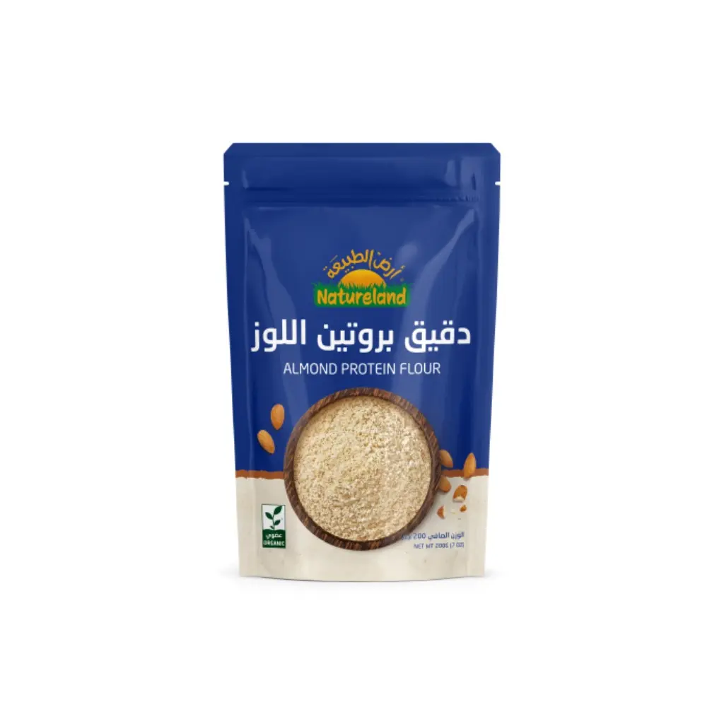 دقيق بروتين اللوز عضوي